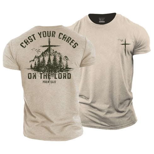 Men's Cast Your Cares on The Lord Cotton T-Shirt